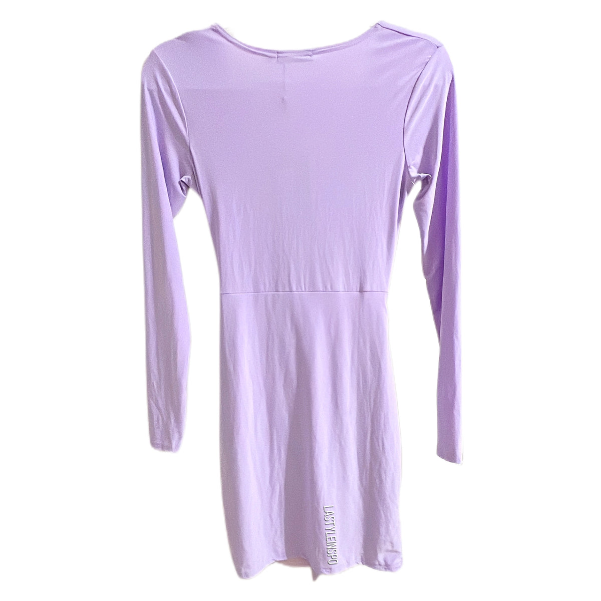 lilac slinky plunge tie front cut out bodycon dress Pretty Little Thing Lilac Silky Plunge Tie Front Cut Out Size Medium  LA  Style Inspo