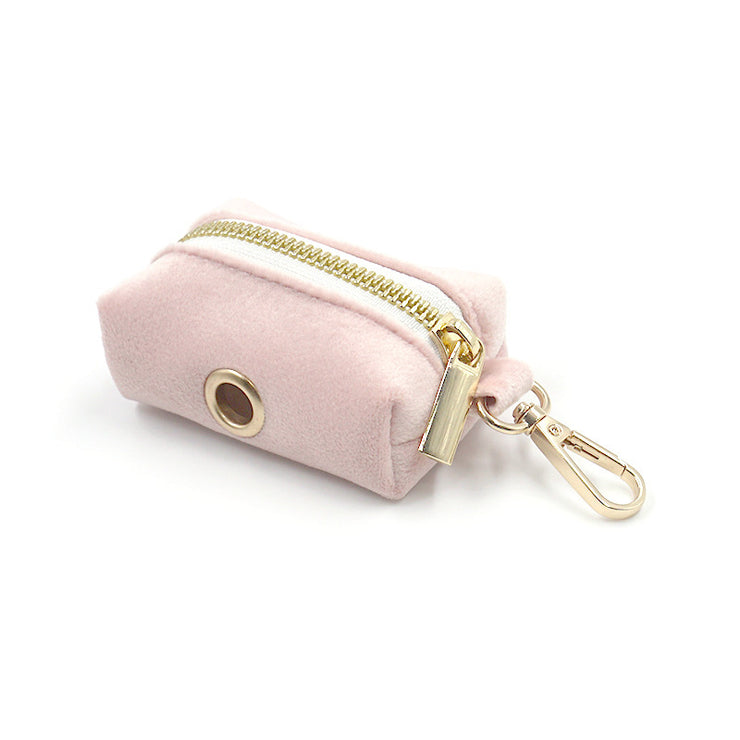 Daisy Lou Pet Collar / Lead Rope / Pup Bag Towing Rope Knot Outing Dogs in Pink and Gold Size XS, S, M, L, XL