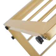 Glamorous Home Luxury Gold Metal Designer Frame Elegant Kitchen Table 55” x 32” x 30”