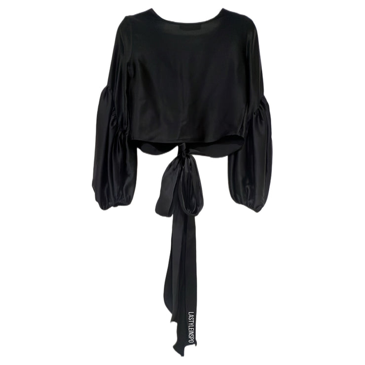 Amanda Uprichard 100% Silk Blouse in Black Size XS