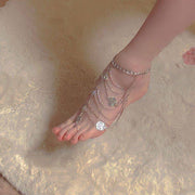 Opulent Gopi Goddess Festival Anklet Jewelry For Women Gold, Silver