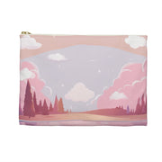 Pastel Pink Sunset Accessory Pouch Zipper Bag 8.35" X 5.98"