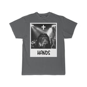 Men T-Shirt Edgy Original Design More Hands Less Phones Dark Print Tee Size S, M, L, XL, 2XL, 3XL, 4XL, 5XL
