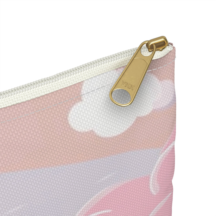 Pastel Pink Sunset Accessory Pouch Zipper Bag 8.35" X 5.98"