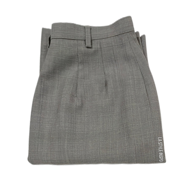 Banana Republic Timeless Pencil Skirt Back Slit Plaid Size 2