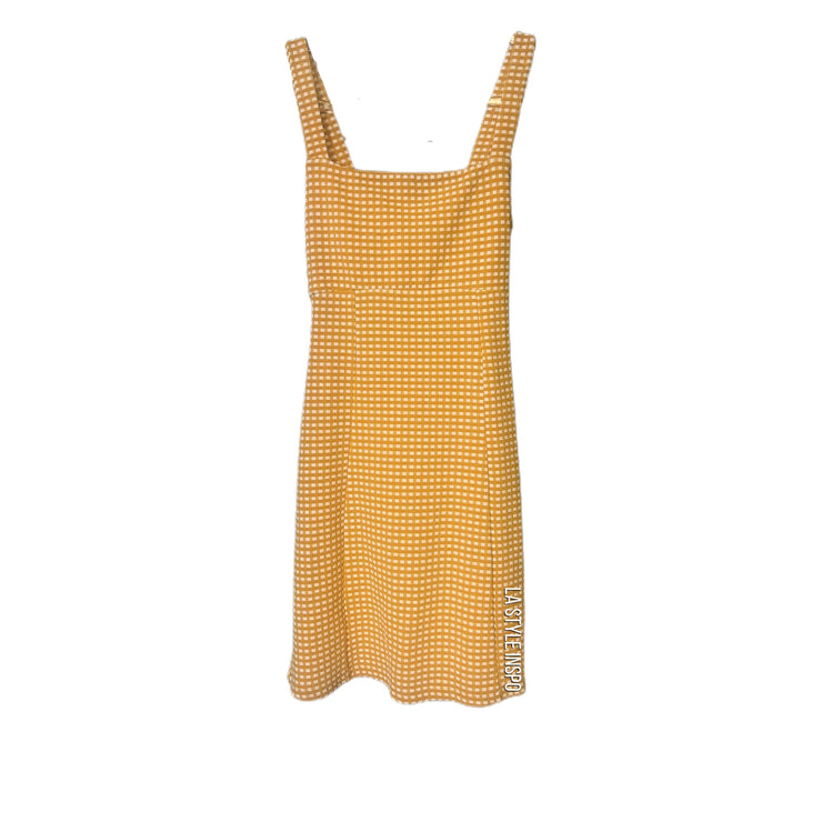 Free People Bardot Mini Dress in Stylish Mustard Size XS