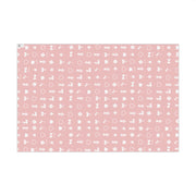 Pink Heart & Key Pattern Gift Wrap Paper Romantic LA Icons Signature Wrapping