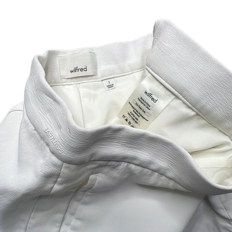 Wilfred Casual Shorts Asymmetrical White Size 2