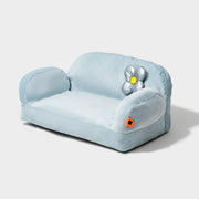 Mochi Pop Cozy Pets Sofa Couch Bed Pet Lounge Removable Washable in Light Blue, Black & White