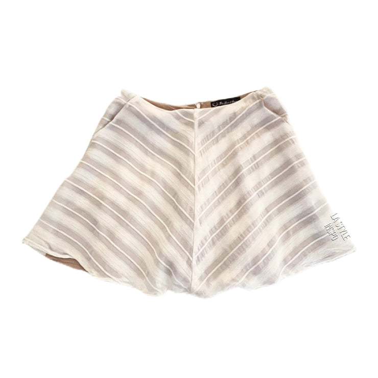 For Love and Lemons Boho Mesh Mini Skirt White Size Small