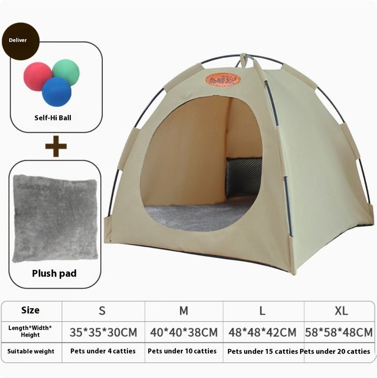 United Pets Camp at Home Tent Four Seasons Hiding Room Washable for Cat, Bunny and Other Animals