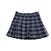 Authentic Korean College Skirt Lined Skort As Seen On Jissu from Blackpink in Blue Pleated Size XS