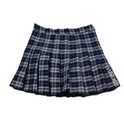 Authentic Korean College Skirt Lined Skort As Seen On Jissu from Blackpink in Blue Pleated Size XS