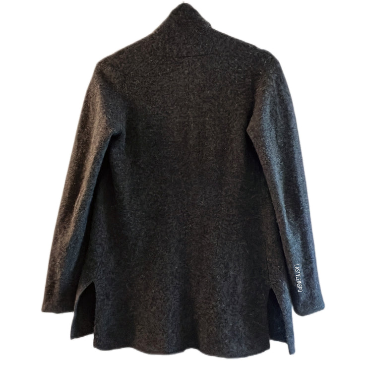 White + Warren Cashmere Open Cardigan Oxford Gray Size XS