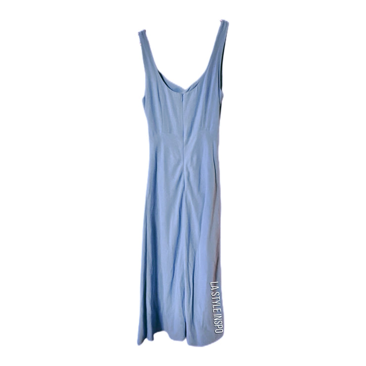 Petal & Pup USA Apollo Midi Dress Light Blue As Seen on Chelsea Owens Size 4