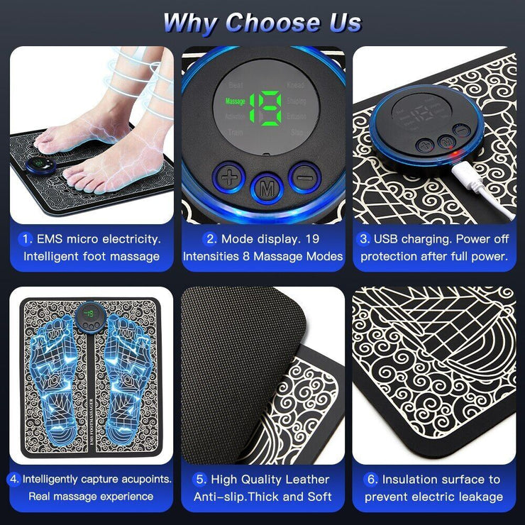 Electric USB Best Foot Massager Tool Legs Circulation Relaxation Leg Reshaping Deep Kneading Muscle Pain Relax Machine