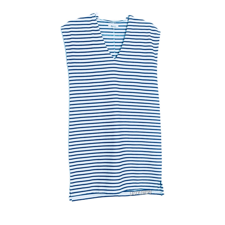 Madewell Oversized Striped Dress V Neck XXS