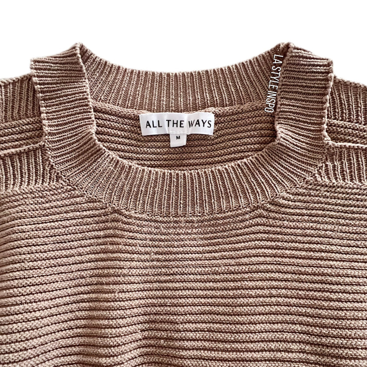 All The Ways Knitted Mini Dress Long Sleeved Size M