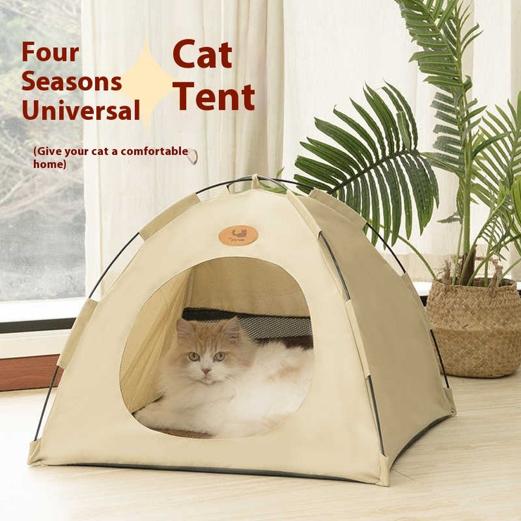 United Pets Camp at Home Tent Four Seasons Hiding Room Washable for Cat, Bunny and Other Animals