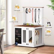 Feels Like A Home Indoor Pet Condo Cage Alternative Double Door Kennel Interior Furniture for Dog, Cat, Bunny and Small Animals 38” x 25” x 63”