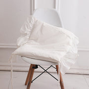 Everyday Pet Luxury Bed in Light Pine Solid Wood with optional White Blanket for Cats and Bunnies.