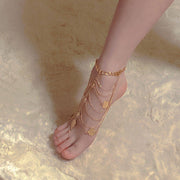 Opulent Gopi Goddess Festival Anklet Jewelry For Women Gold, Silver