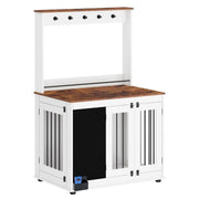 Feels Like A Home Indoor Pet Condo Cage Alternative Double Door Kennel Interior Furniture for Dog, Cat, Bunny and Small Animals 38” x 25” x 63”