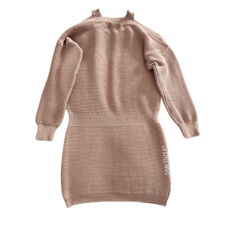 All The Ways Knitted Mini Dress Long Sleeved Size M