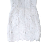 ASTR The Label White Lace Floral Mini Dress Size Medium