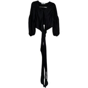 Amanda Uprichard 100% Silk Blouse in Black Size XS