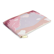 Pastel Pink Sunset Accessory Pouch Zipper Bag 8.35" X 5.98"