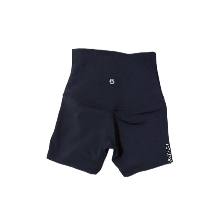 Lululemon Sporty Set Black One Long Sleeved Top Size 2 + Align Shorts Size 0