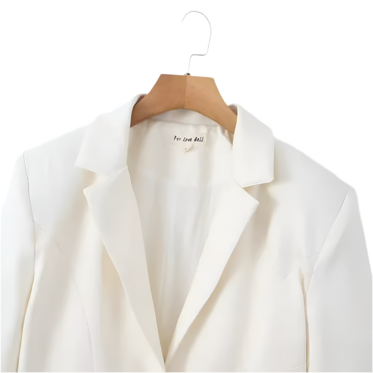 American Style Classic Blazer in Pure White Color Suit Jacket Size S, M, L