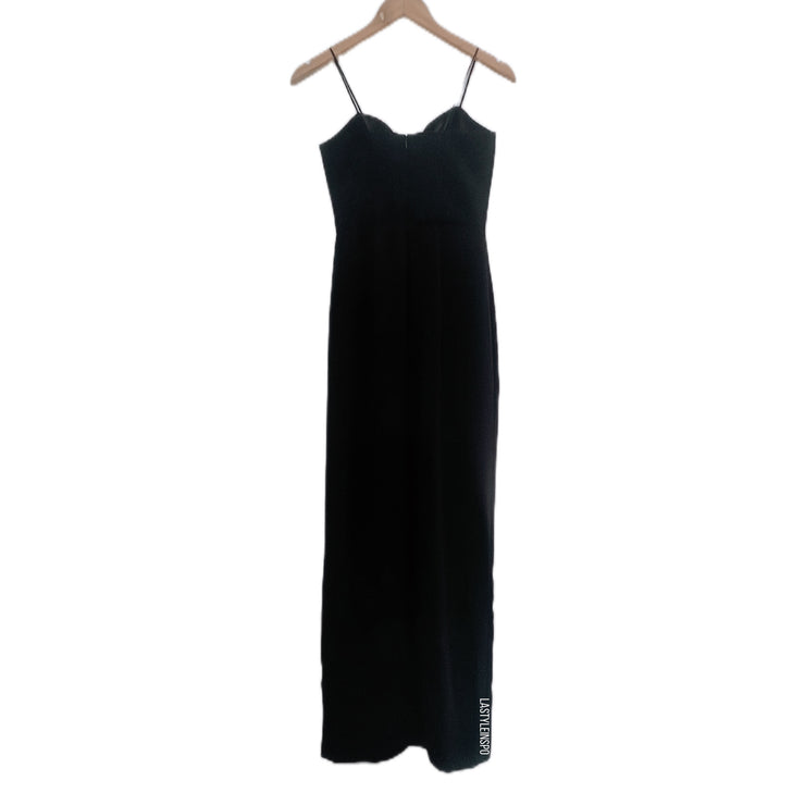 Amanda Uprichard Cherri Gown Maxi Dress in Black Size XS