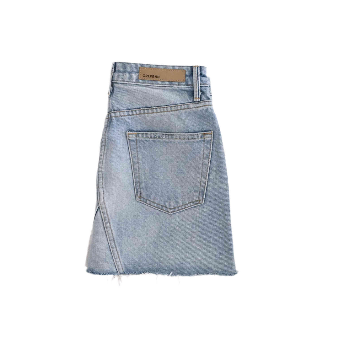 GRLFRND Eva Denim Skirt As Seen On Bella Hadid Size 25 – La