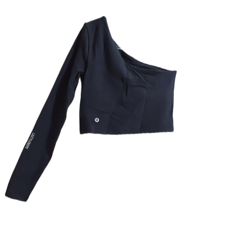 Lululemon Sporty Set Black One Long Sleeved Top Size 2 + Align Shorts Size 0