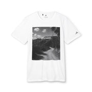 Adidas Men’s Active T-shirt Black & White Hiking Graphic, Hollywood-Inspired