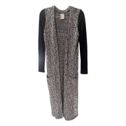 Anthropologie Dolan Long Knit Cardigan Black and White Size S