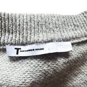 T by Alexander Wang Wool Cashmere V Neck Sweater Light Gray Size M