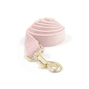 Daisy Lou Pet Collar / Lead Rope / Pup Bag Towing Rope Knot Outing Dogs in Pink and Gold Size XS, S, M, L, XL