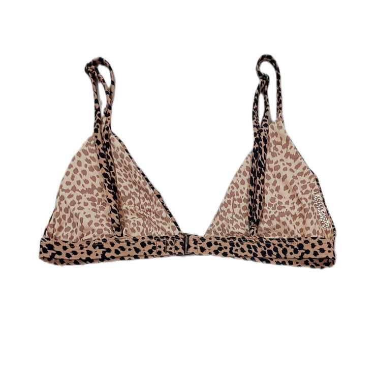 Leopard Top Bikini in Animal Print Size Small