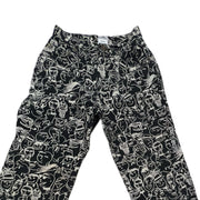 Moschino Jeans 90s Iconic Fashion Pants Designer Pattern Size XS