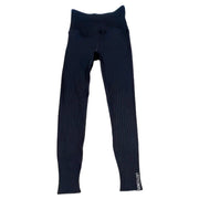 Carbon 38 Full Ribbed Casual Leggings in Black Size Small