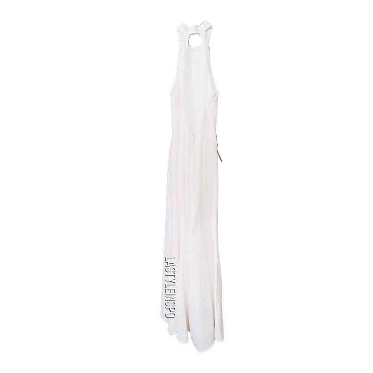 beholden dresses BHLDN Asymmetrical Bridal Wedding Maxi Dress White NWT – LA Style Inspo color: Purples Plus Size Wedding Dresses cabinets:2-Cabinets