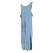 Elizabeth And James Tiered Long Sleeveless Midi Dress Light Blue Size L