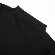 Mystique Deep Stitching Lace Sheath Long Sleeve Socialite Maxi Dress in Black Size S, M, L