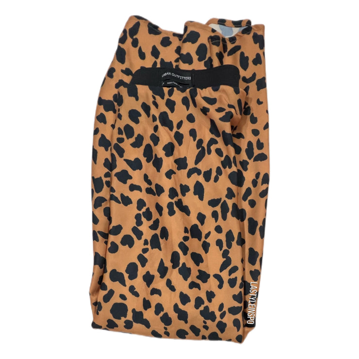 Urban Outfitters Midi Skirt Leopard Animal Print Size Small