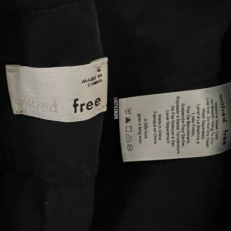 Wilfred Wide Leg Dress Pants Black Size 4