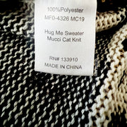 Show Me Your Mumu Hug Me Sweater Oversized Leopard Black Size Medium