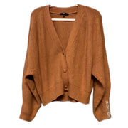 7 For All Mankind Buttoned Sweater Camel Brown Size Large